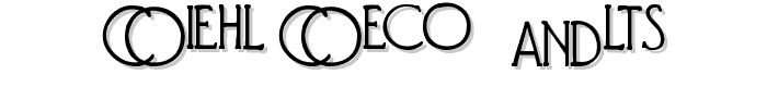 Diehl Deco - Alts font